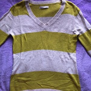 Cream & Green Sweater
